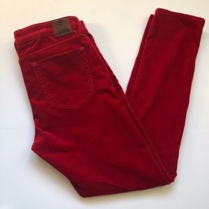 Ralph Lauren Sport Valentine Red Corduroy Pant